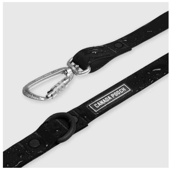 NWT LARGE Canada Pooch Waterproof & Odor Resistant Black Dog Collar & Leash Set - Picture 9 of 11